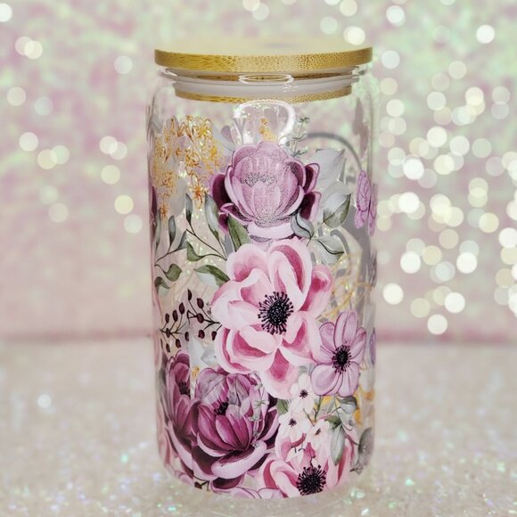 ☕"She Is Strong" Inspirational/Religious 16oz Glass Cup☕-BUNDLE & SAVE - Picture 4 of 7